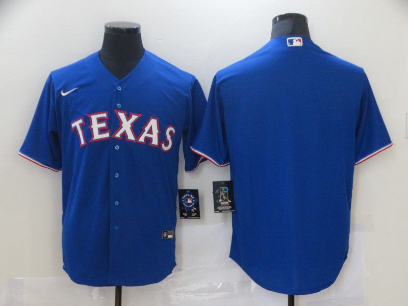 Men Texas Rangers Blank Blue Game Nike MLB Jerseys